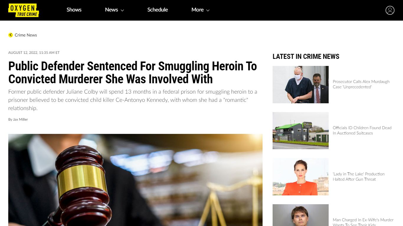 Public Defender Sentenced For Smuggling Heroin To Convicted Murderer ...